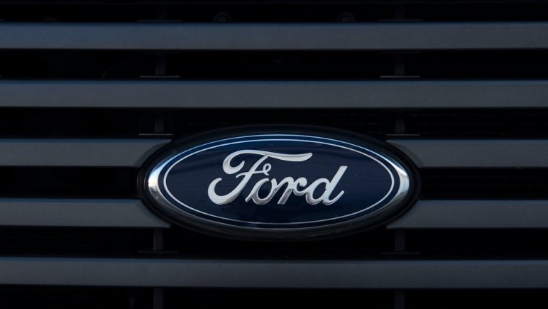 BLACK AND SILVER FORD LOGO