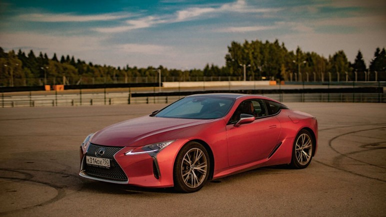 PHOTO OF RED SPORTS CAR LEXUS