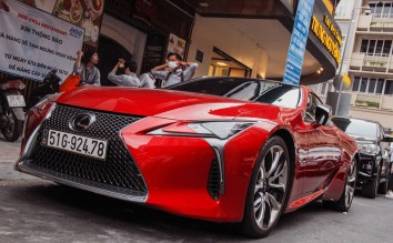 LEXUS LC500 COUPE SPORT CAR LUXURY RED