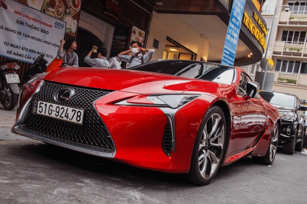 LEXUS LC500 COUPE SPORT CAR LUXURY RED