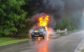 CAR ACCIDENT FIRE