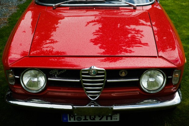 RED ALFA ROMEO 105 AND 115 SERIES COUPES CAR 
