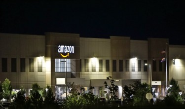 AMAZON CONCRETE BUILDING DURING NIGHT TIME
