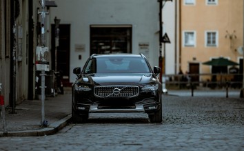VOLVO PARKED IN TOWN